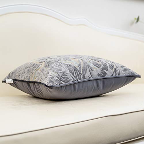 Fionn Embroidered Velvet Pillow Cover Navy Blue