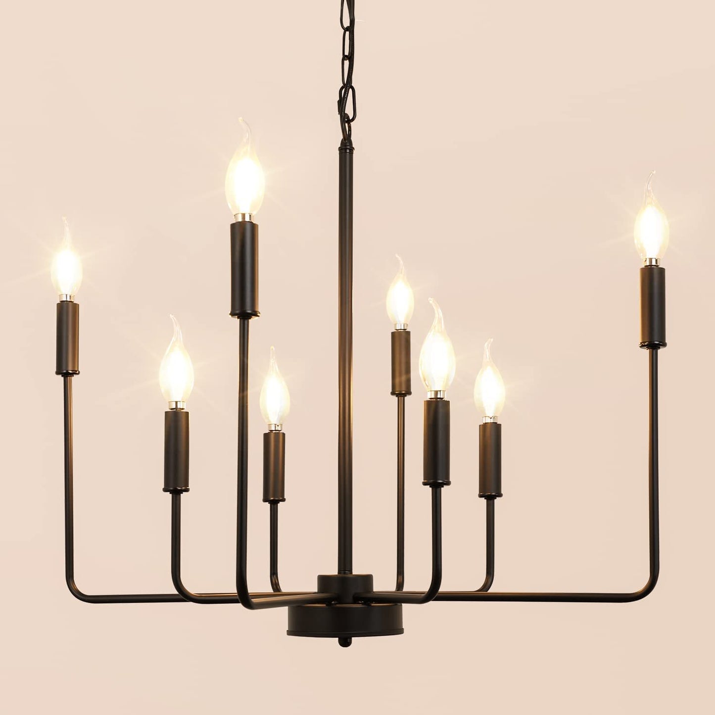 AvaMalis A|M Lighting Black Farmhouse Chandelier