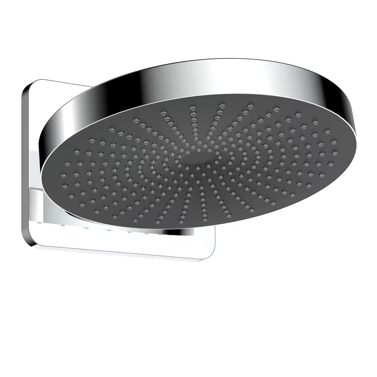 A|M Aquae Round Head Waterfall Bath Shower set