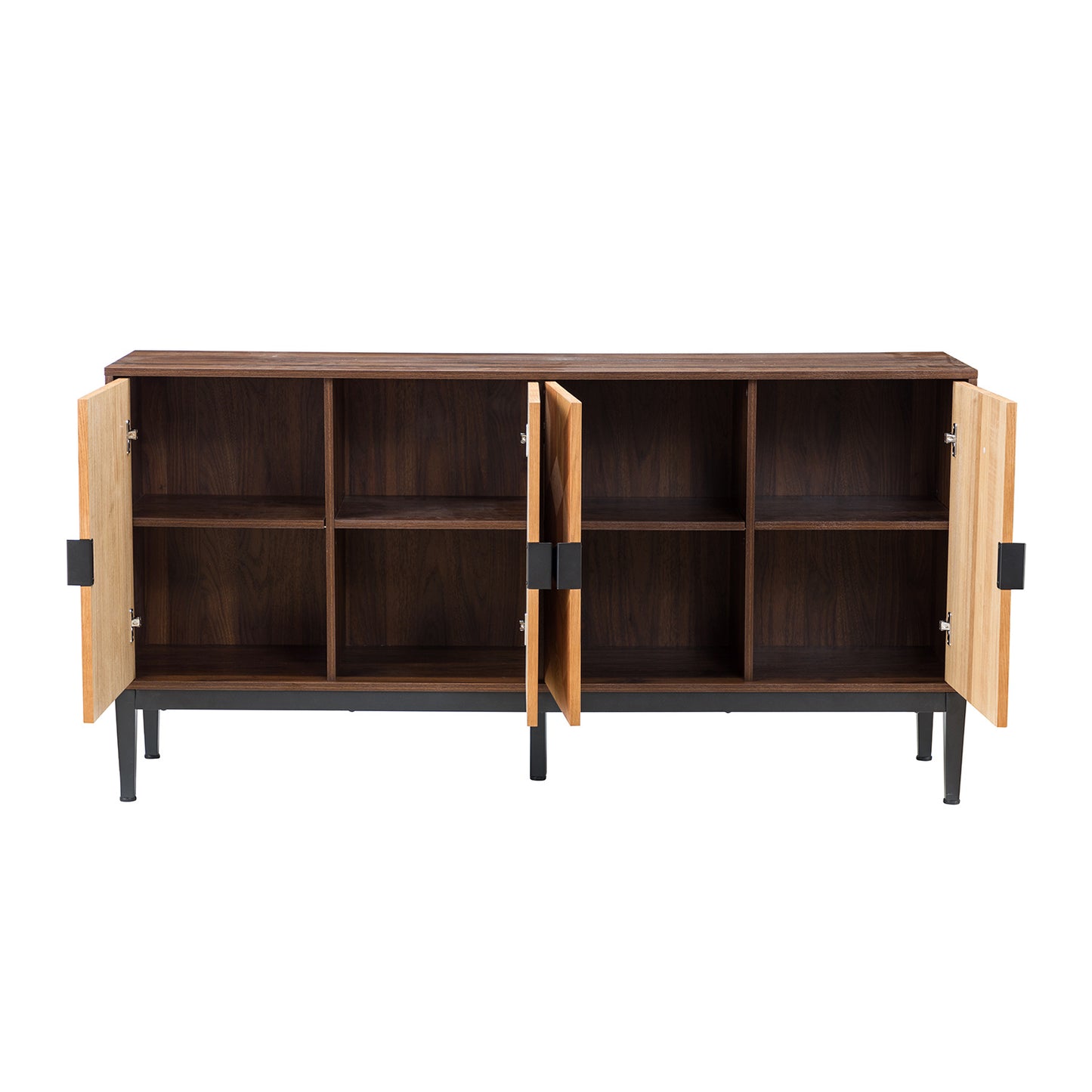 Kanan 63"Wide 4 Door Sideboard-WALNUT