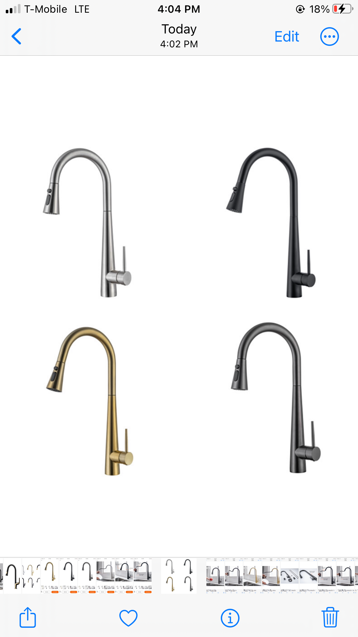 A|M Aquae kitchen faucet 304 stainless steel pull down pull out mixer sink with spray