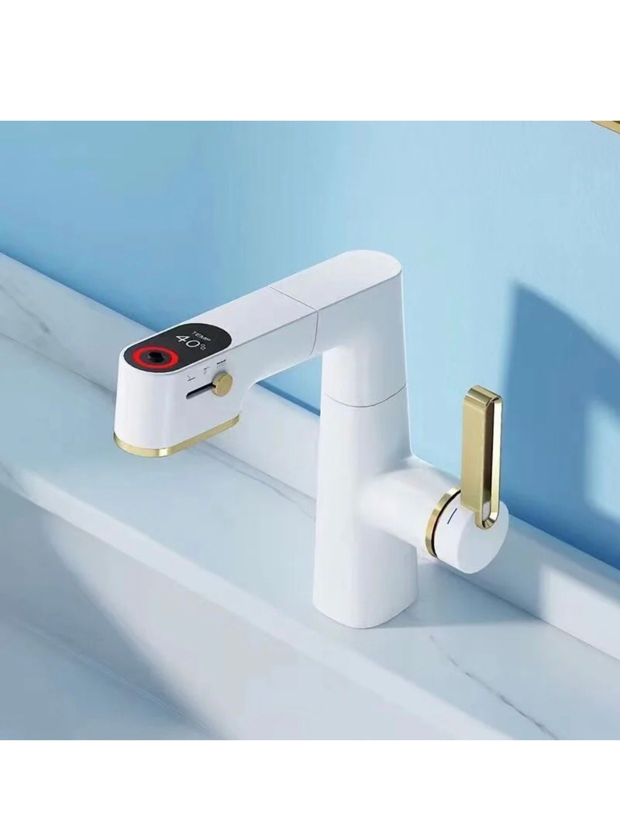 A|M Aquae Digital Basin Faucet Touch Button Temperature Smart Tap