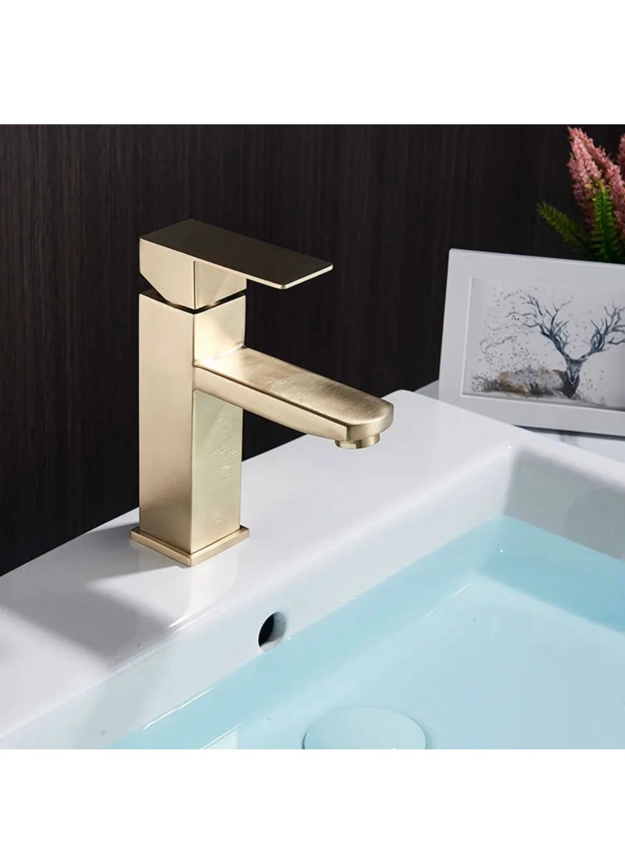 A|M Aquae Tormili Brass Taps Basin Mixer Single Handle Water Mixer Bathroom Faucet Set