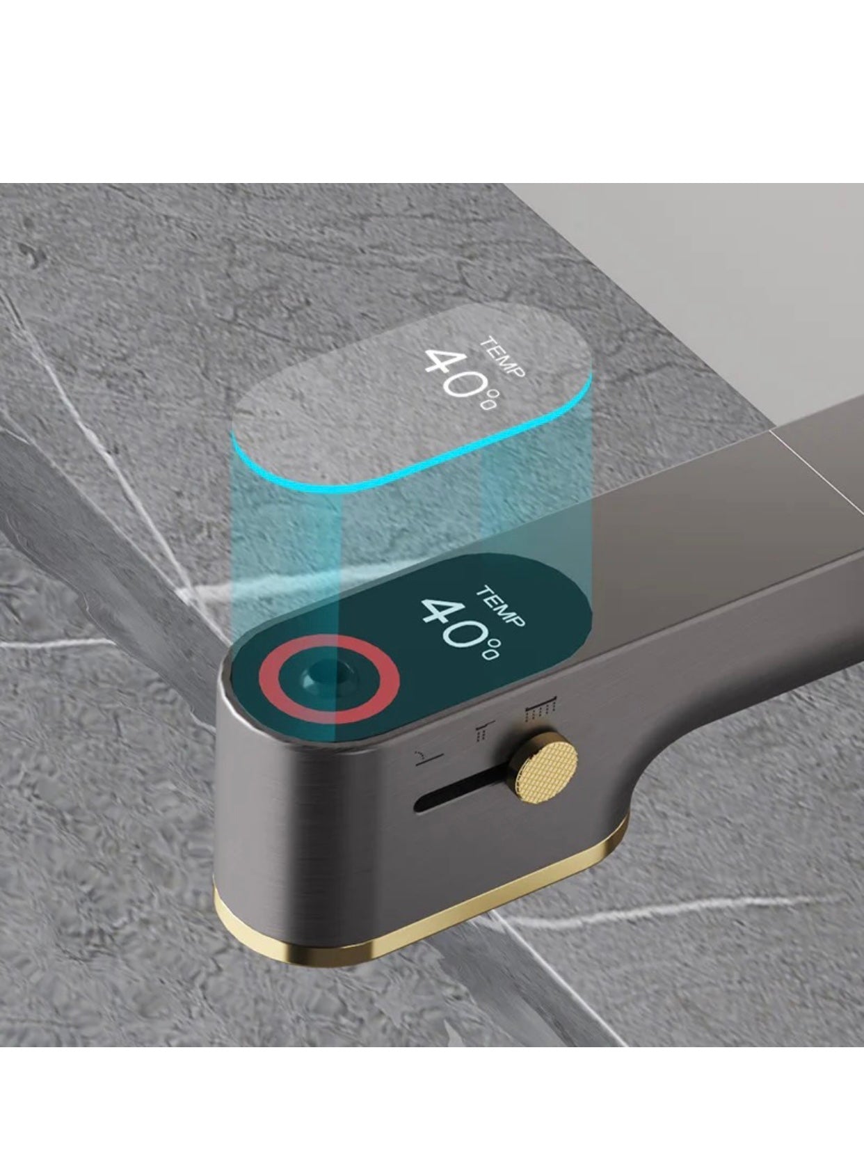 A|M Aquae Digital Basin Faucet Touch Button Temperature Smart Tap
