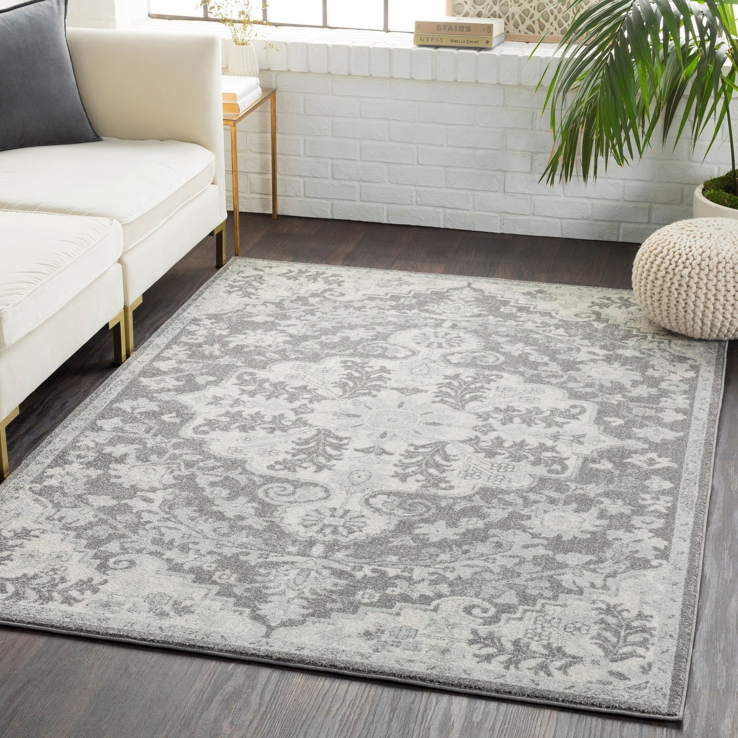 Art of Knot Sandhya Traditional Blue Area Rug; 5'3" x 7'3"