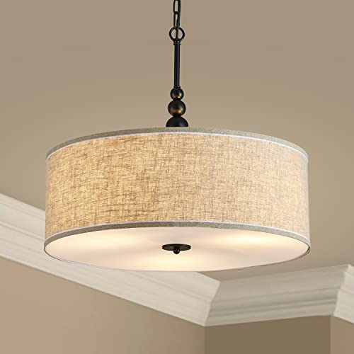 Modern K9 Crystal Chandelier with 5 Lights, Contemporary Elegant Pendant Ceiling Lighting Fixture for Dining Room, Bedroom, Living Room, D19 x H19 with Adjustable Chain