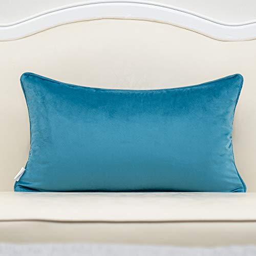 Fionn Embroidered Velvet Pillow Cover Navy Blue