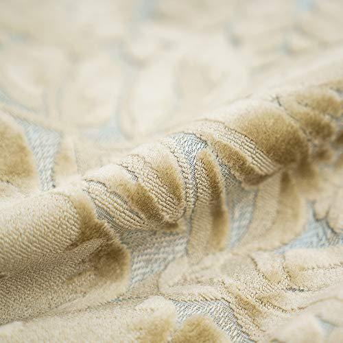 Fionn Embroidered Velvet Pillow Cover Navy Blue