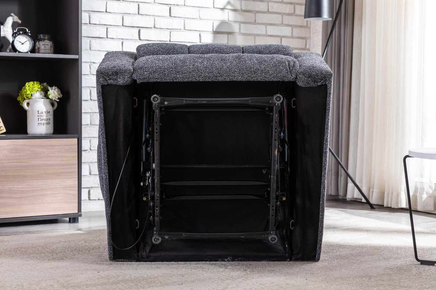 Mydepot Manual Reclining Single Sofas with Heat