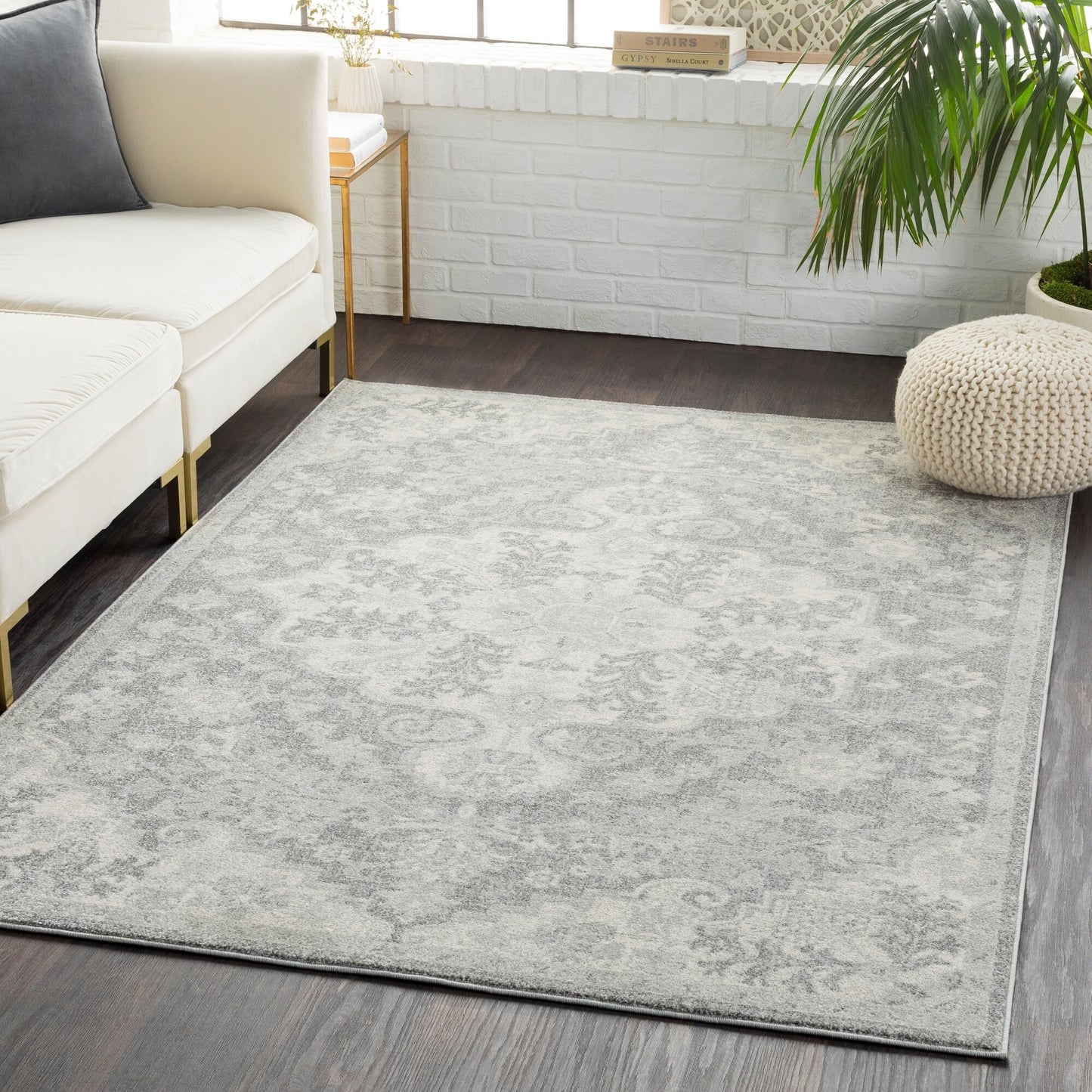Art of Knot Sandhya Traditional Blue Area Rug; 5'3" x 7'3"