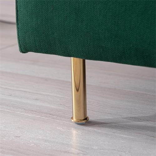 Modern fabric accent armchair,upholstered single sofa chair,Emerald Cotton Linen-30.7''