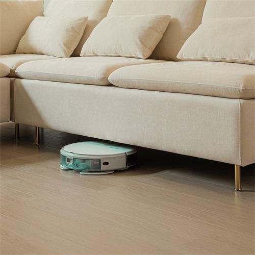 Modular L-shaped Corner sofa ,Left Hand Facing Sectional Couch, Beige Cotton Linen-90.9''