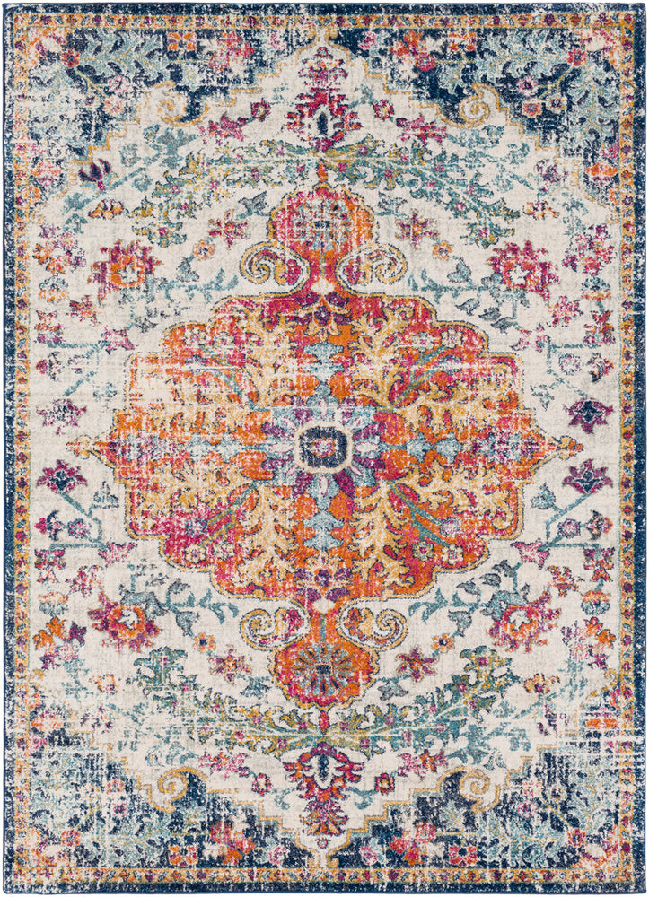 Art of Knot Sandhya Traditional Blue Area Rug; 5'3" x 7'3"