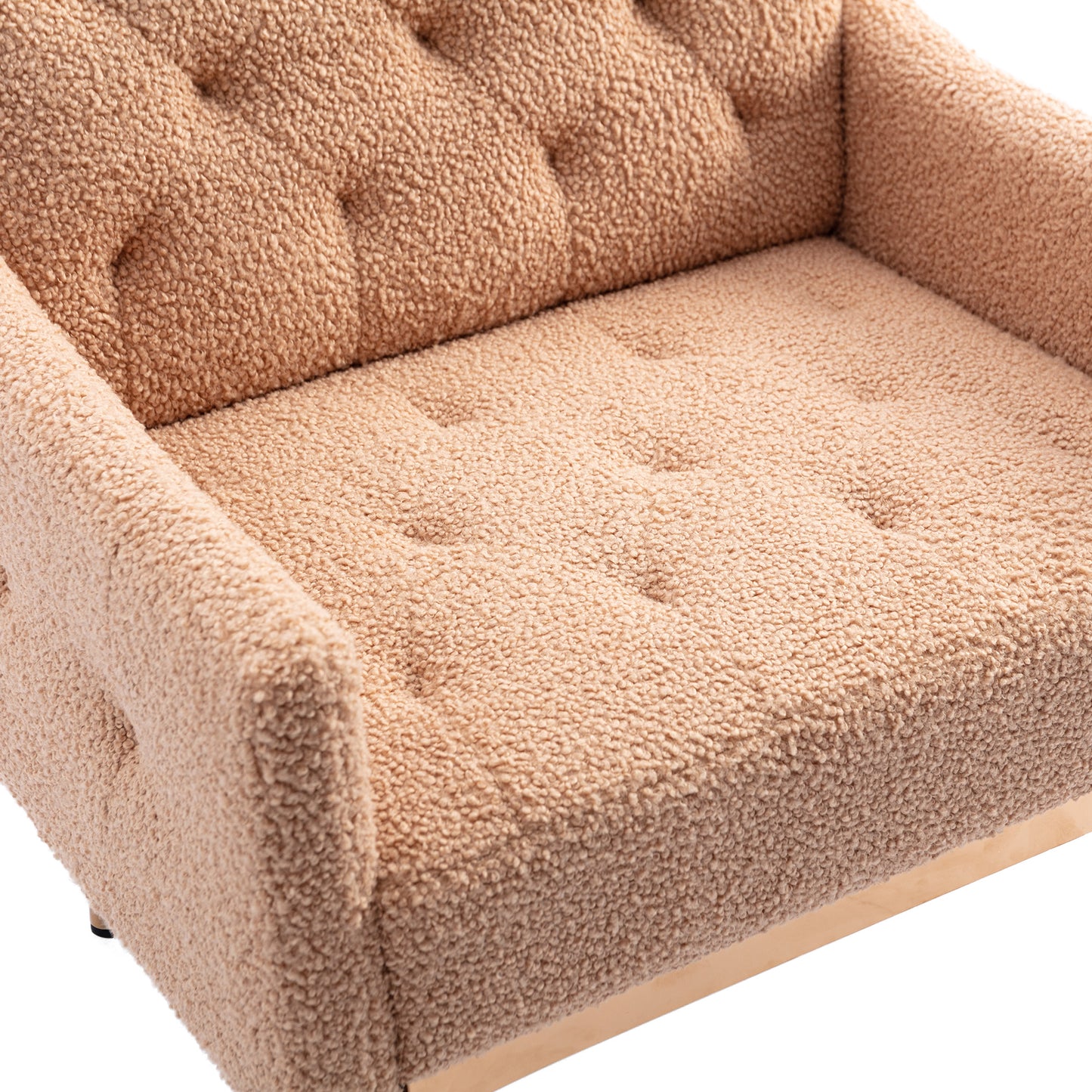 Accent Chair ,leisure single sofa with Rose Golden feet