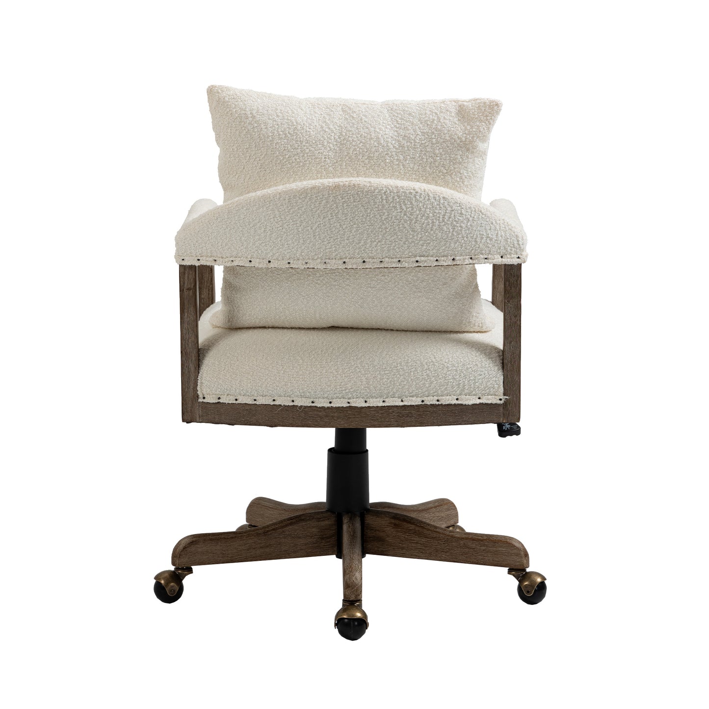 Computer Chair Office Chair Adjustable Swivel Chair Fabric Seat Home Study Chair
