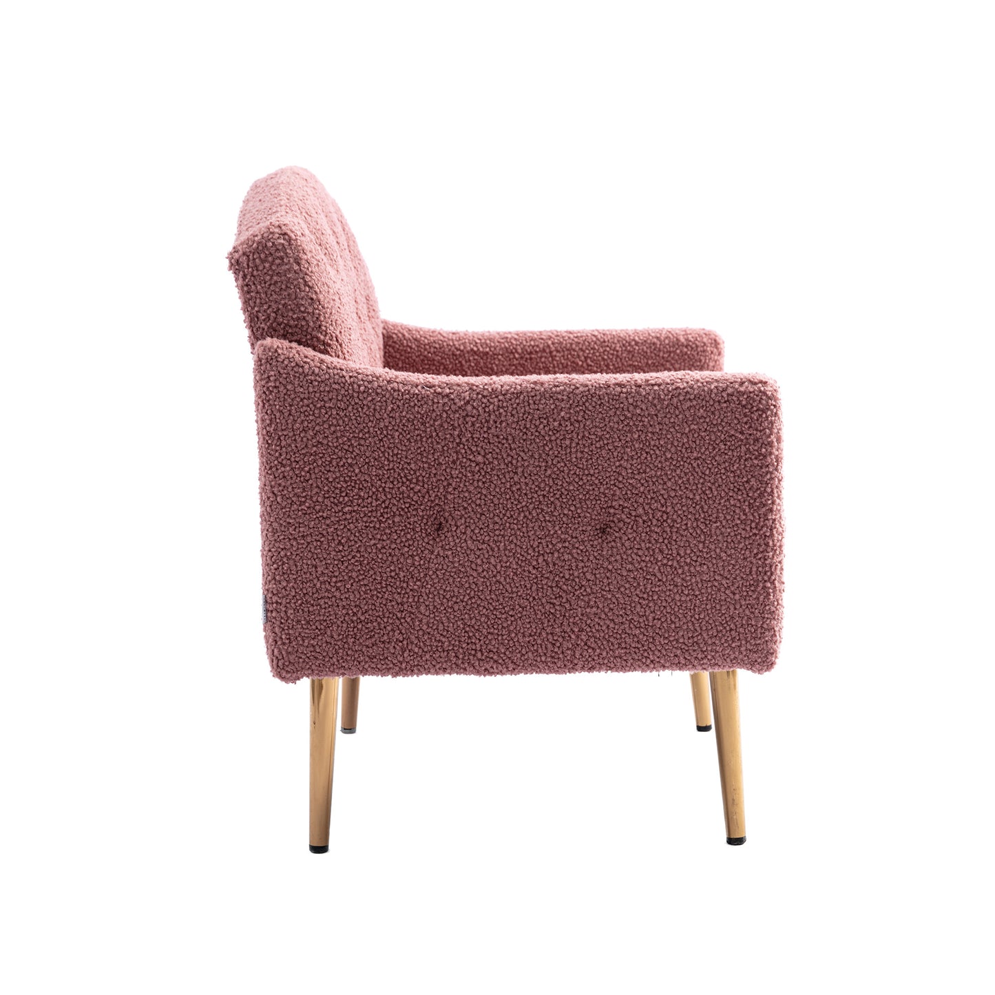 Accent Chair ,leisure single sofa with Rose Golden feet