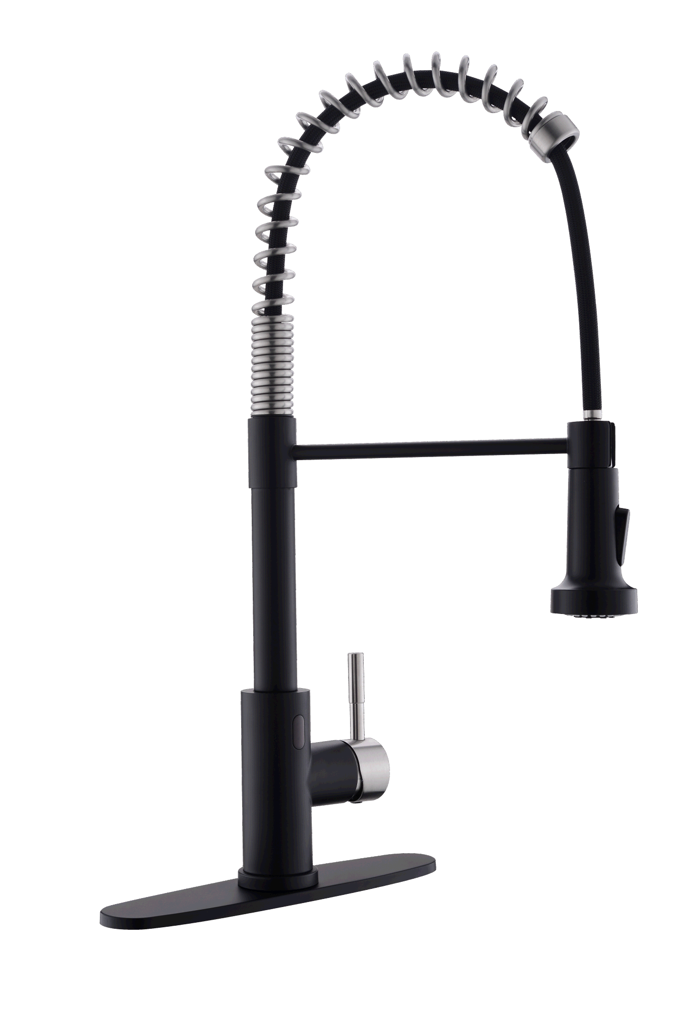 Single-Handle Touchless Sensor Gooseneck Pull-Down Sprayer Kitchen Faucet