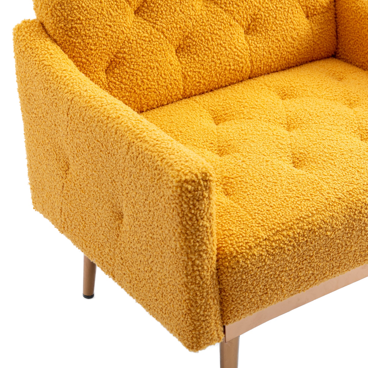 Accent Chair ,leisure single sofa with Rose Golden feet