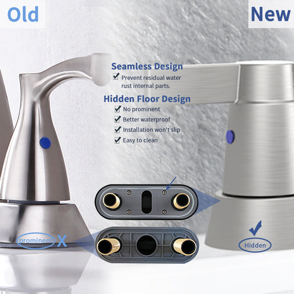 AvaMalis A|M Aquae Brushed Nickel 2-Handle Bathroom Faucet