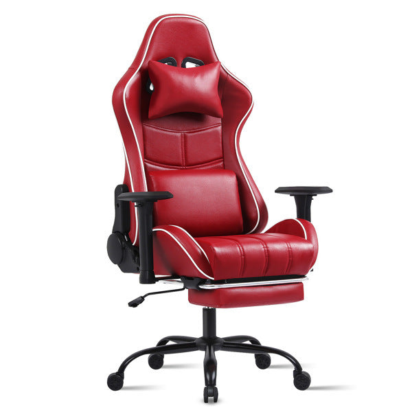 Ergonomic Gaming Chairs for Adults 400lb Big and Tall, Comfortable Computer Chair for Heavy People, Adjustable Lumbar Desk Office Chair with Footrest, Video Game Chairs (burgundy)