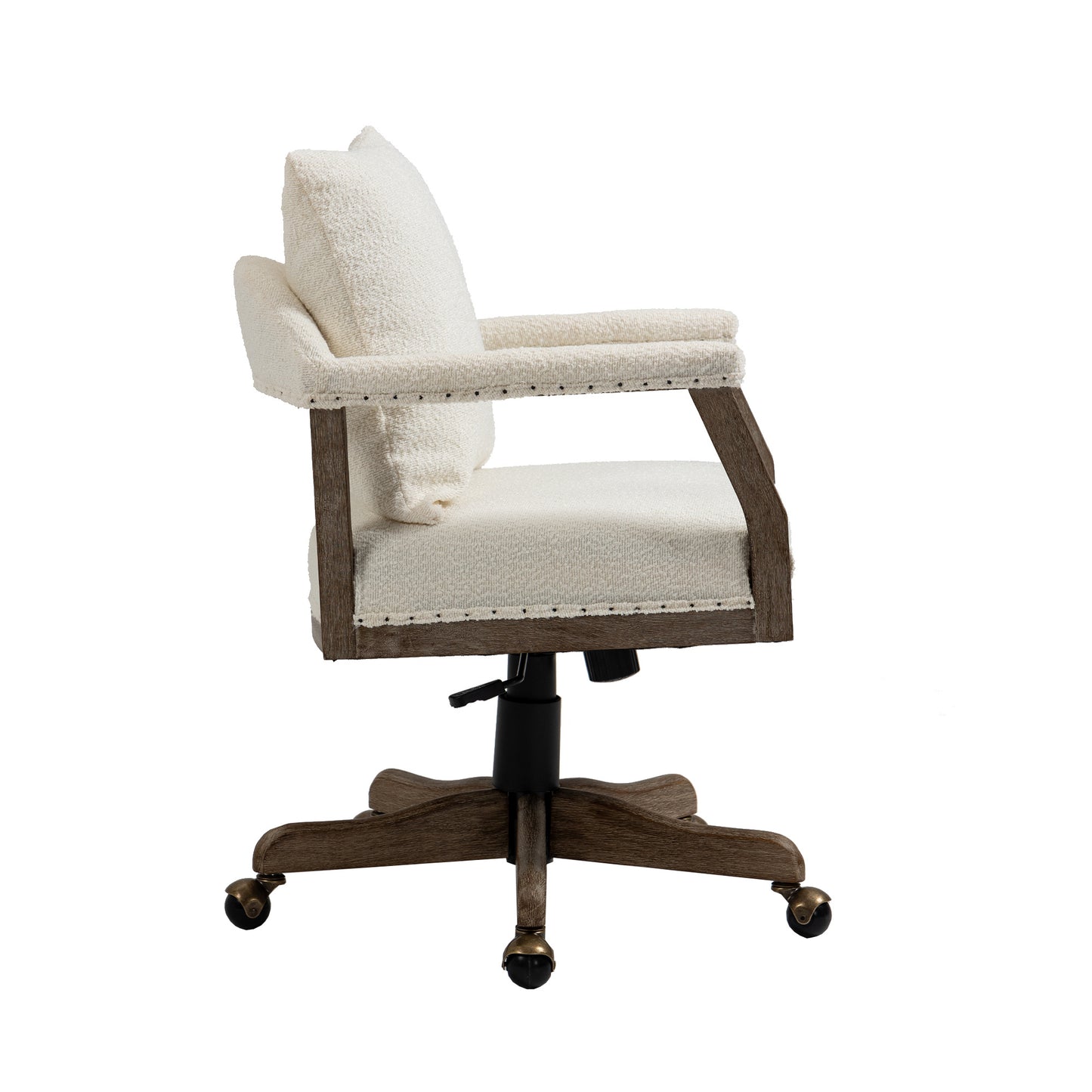 Computer Chair Office Chair Adjustable Swivel Chair Fabric Seat Home Study Chair