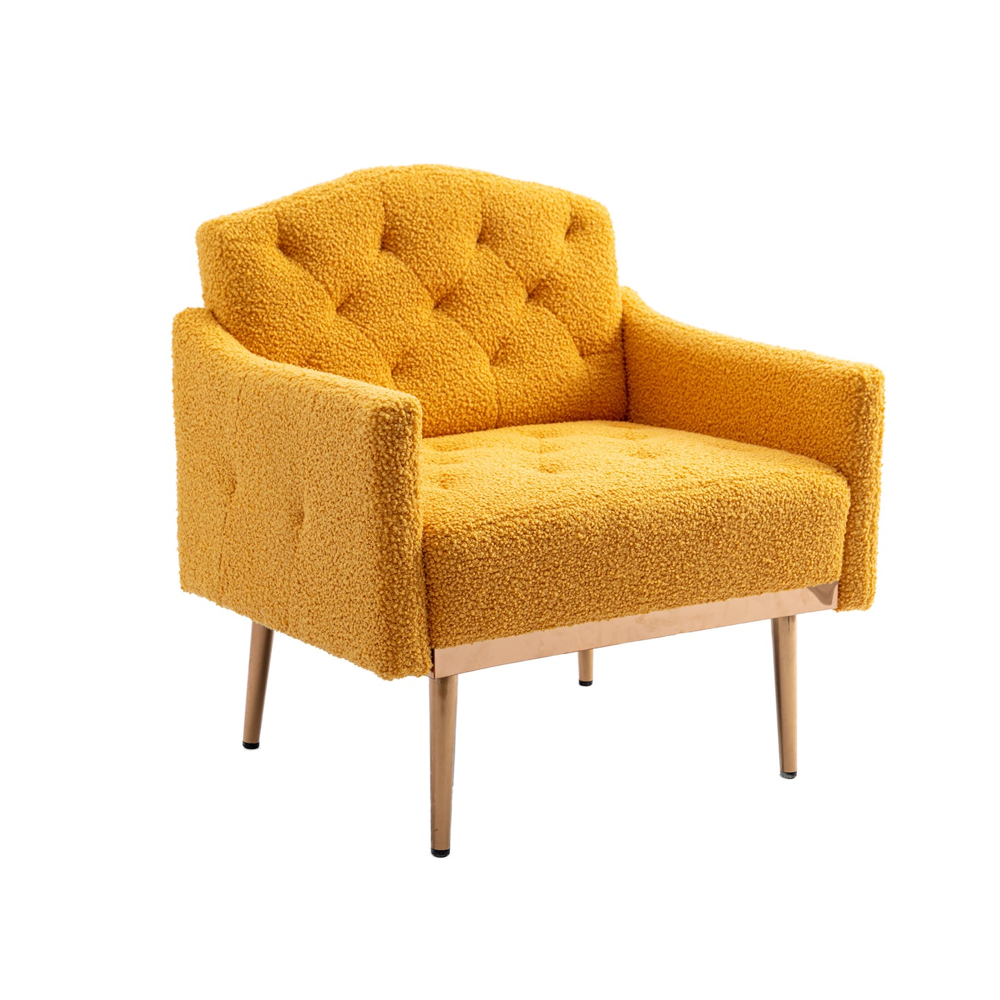 Accent Chair ,leisure single sofa with Rose Golden feet
