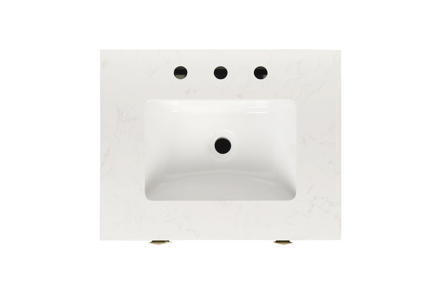 Vanity Sink Combo featuring a Marble Countertop, Bathroom Sink Cabinet, and Home Decor Bathroom Vanities - Fully Assembled Blue 24-inch Vanity with Sink 23V01-24NB