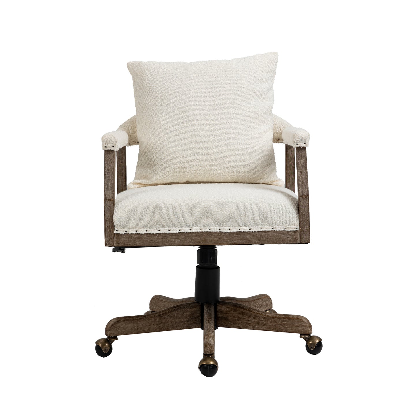 Computer Chair Office Chair Adjustable Swivel Chair Fabric Seat Home Study Chair