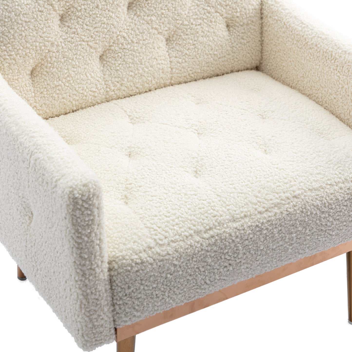 Accent Chair ,leisure single sofa with Rose Golden feet