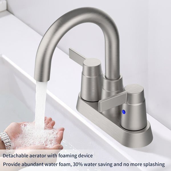 AvaMalis A|M Aquae Brushed Nickel 2-Handle Bathroom Faucet
