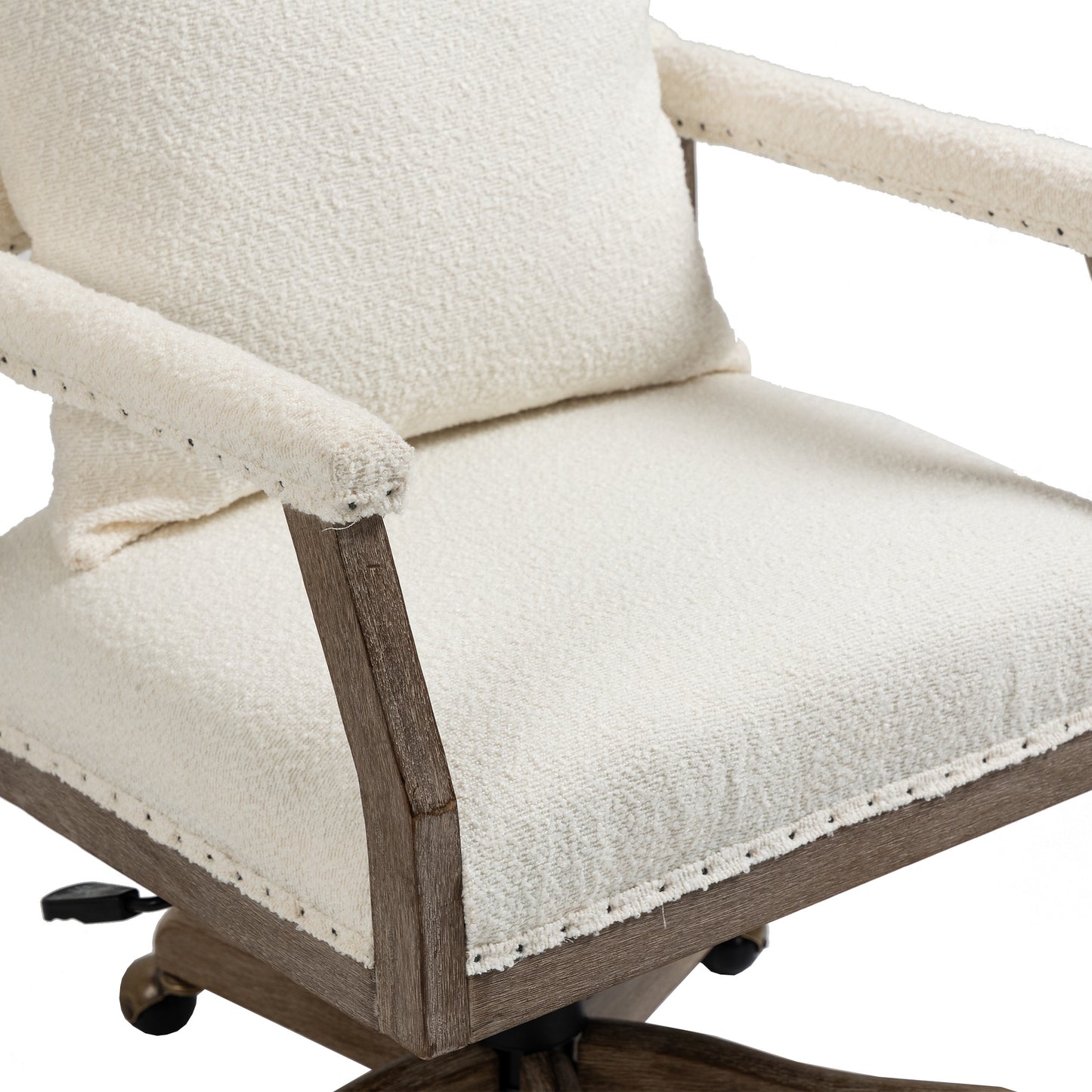 Computer Chair Office Chair Adjustable Swivel Chair Fabric Seat Home Study Chair