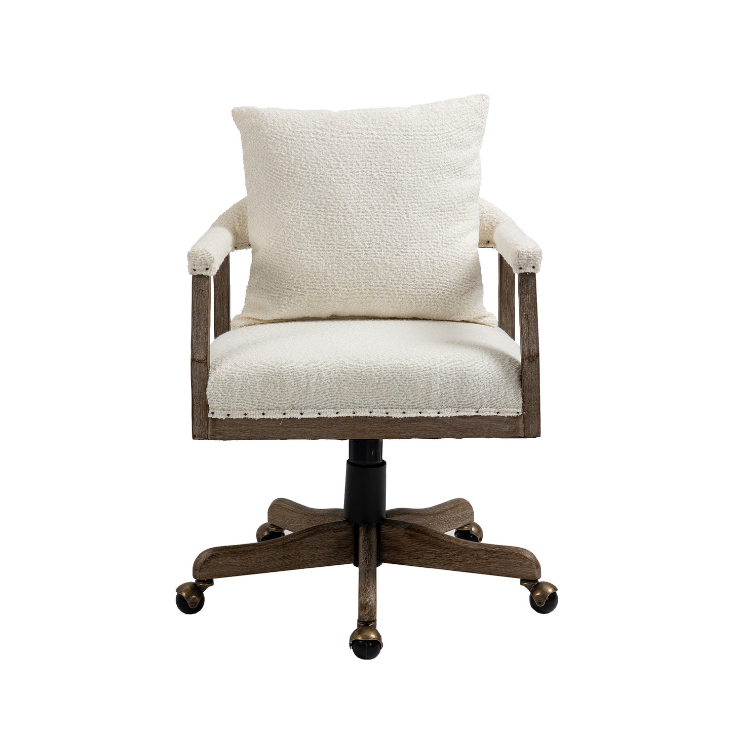 Computer Chair Office Chair Adjustable Swivel Chair Fabric Seat Home Study Chair