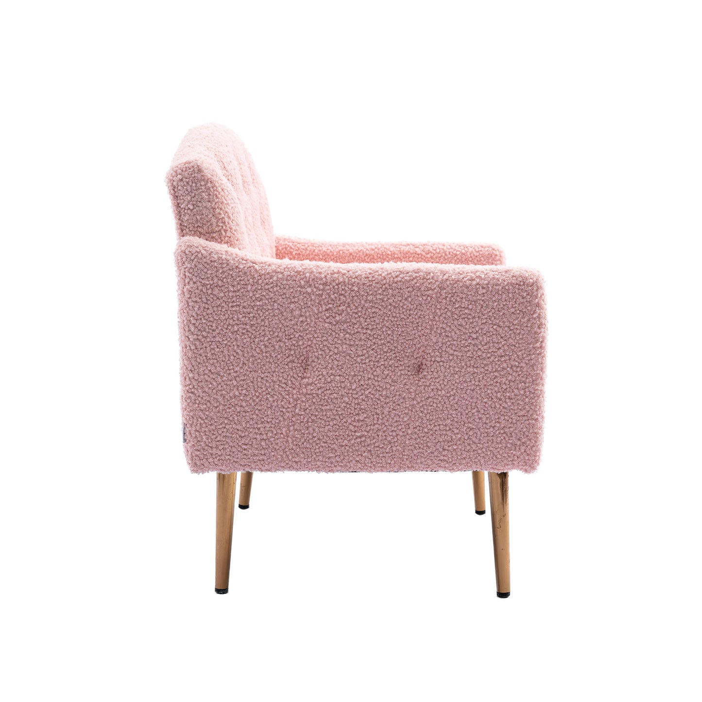Accent Chair ,leisure single sofa with Rose Golden feet