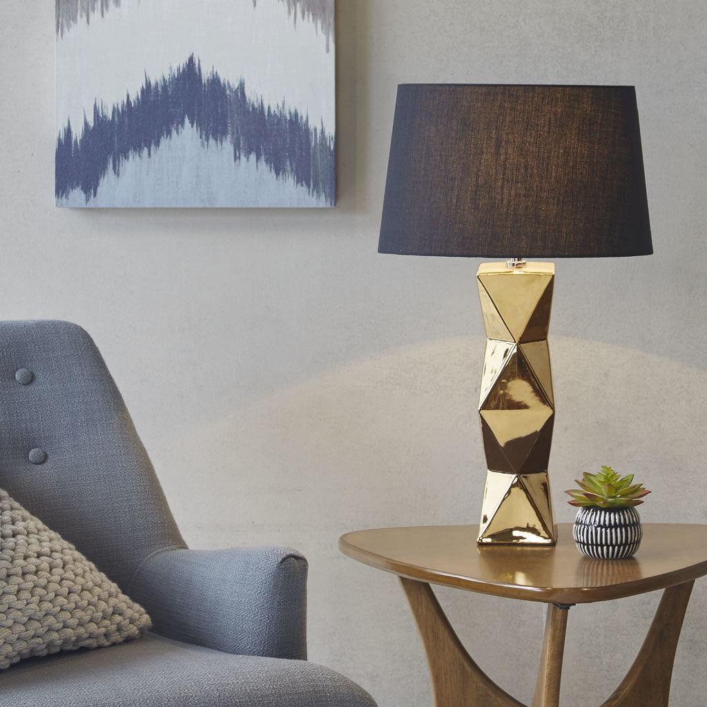 Geometric Ceramic Table Lamp