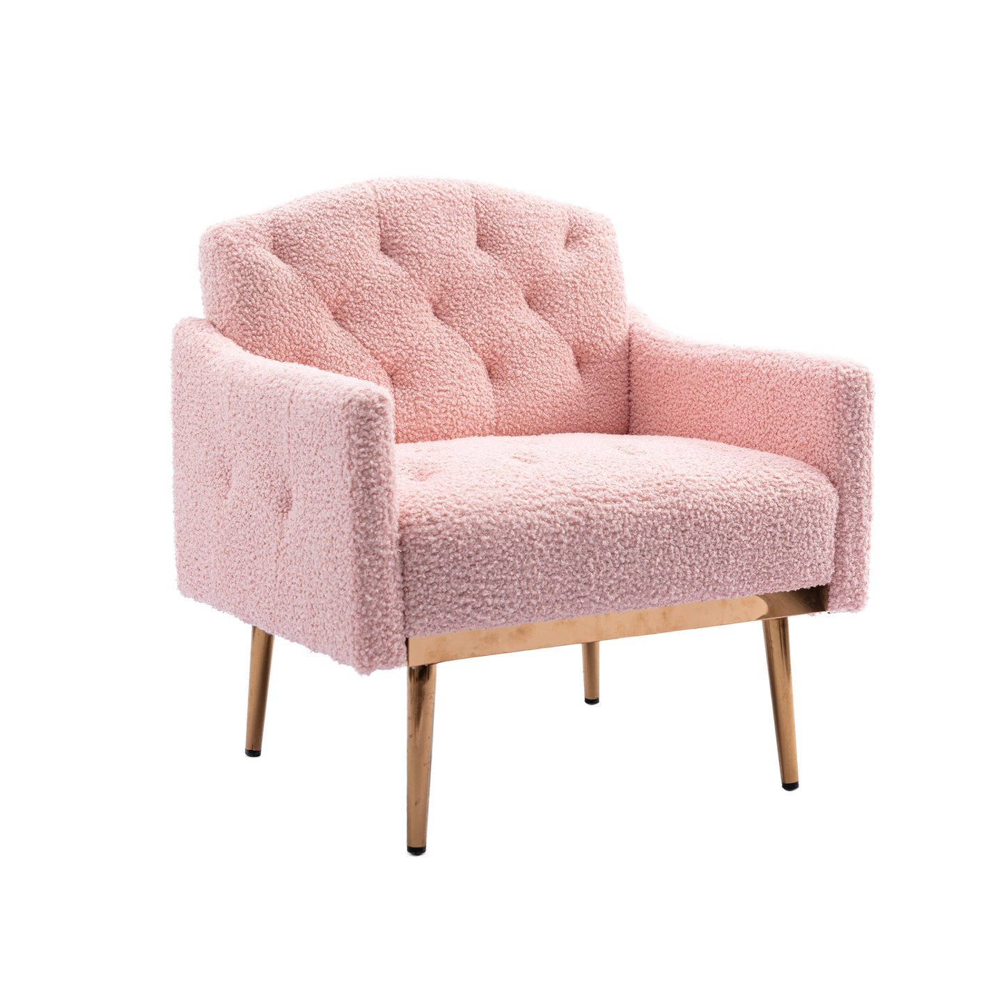 Accent Chair ,leisure single sofa with Rose Golden feet