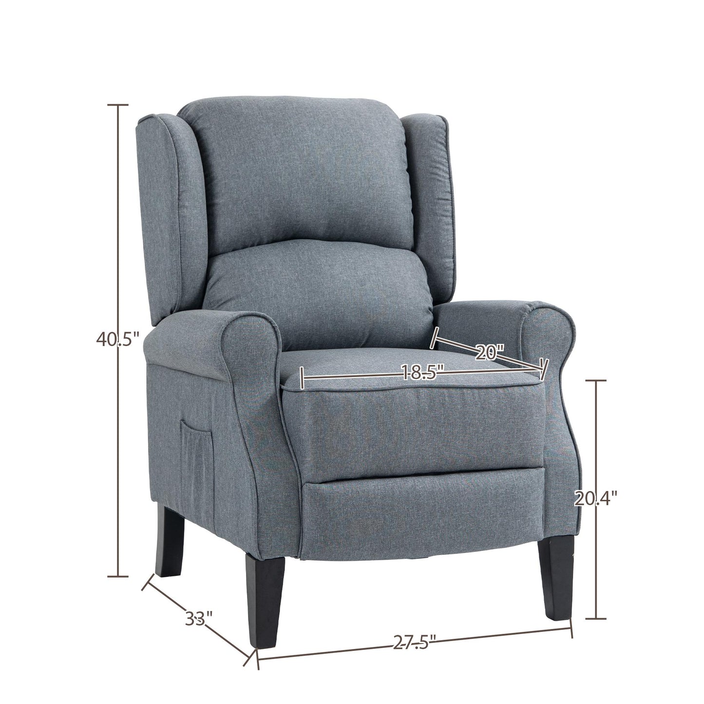 Modern and comfortable upholstered lounge chair/living room lounge chair