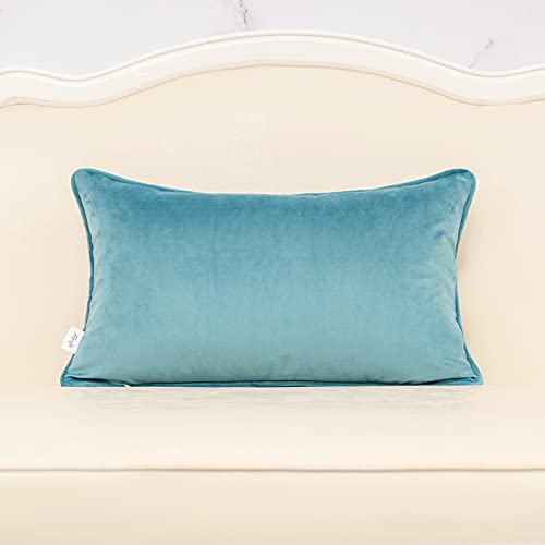 Fionn Embroidered Velvet Pillow Cover Navy Blue