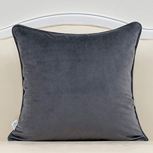 Fionn Embroidered Velvet Pillow Cover Navy Blue