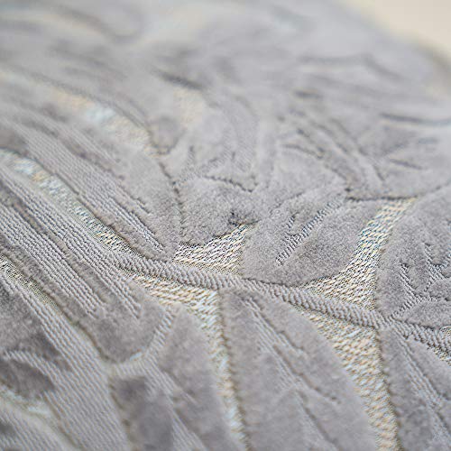 Fionn Embroidered Velvet Pillow Cover Navy Blue