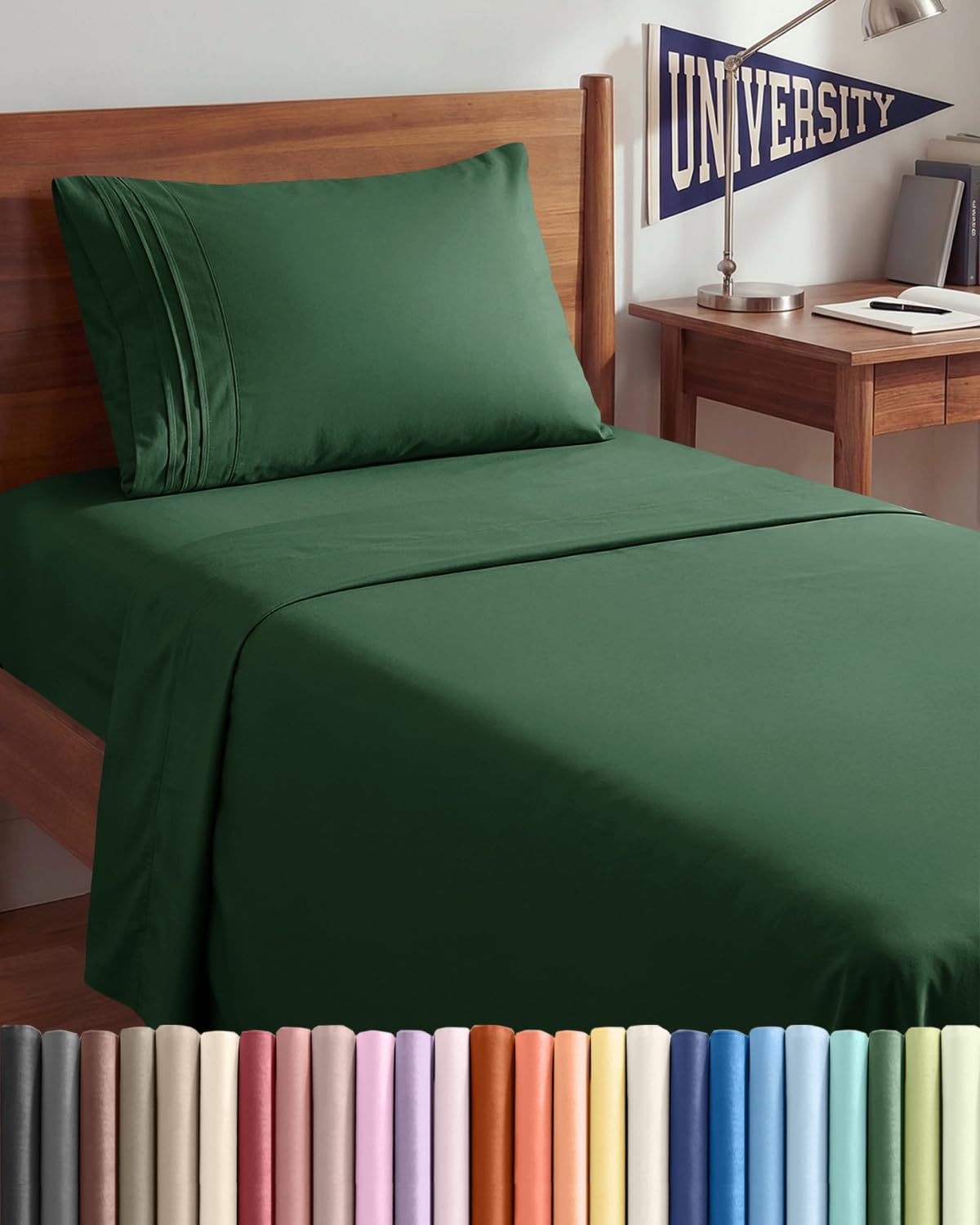 AvaMalis Comfy Breathab- Deep Pockets, Easy-Fit, Extra Soft and Wrinkle Free Sheets - White Oeko-Tex Bed Sheet Set