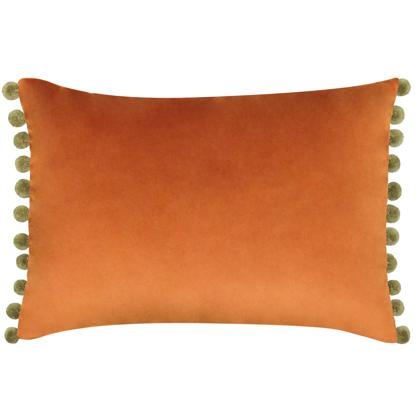 AvaMalis Fiesta Velvet Cushion Rust/Khaki/ Orange decorative throw pillow