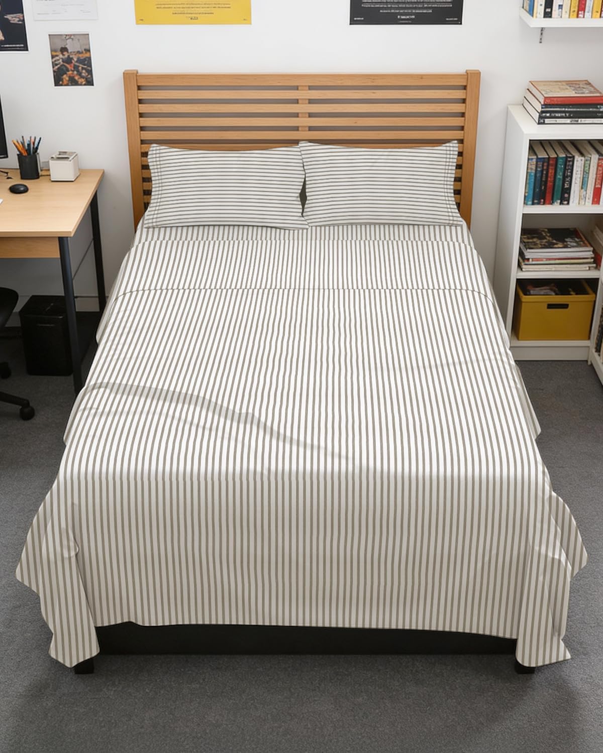 AvaMalis Comfy Breathab- Deep Pockets, Easy-Fit, Extra Soft and Wrinkle Free Sheets - White Oeko-Tex Bed Sheet Set