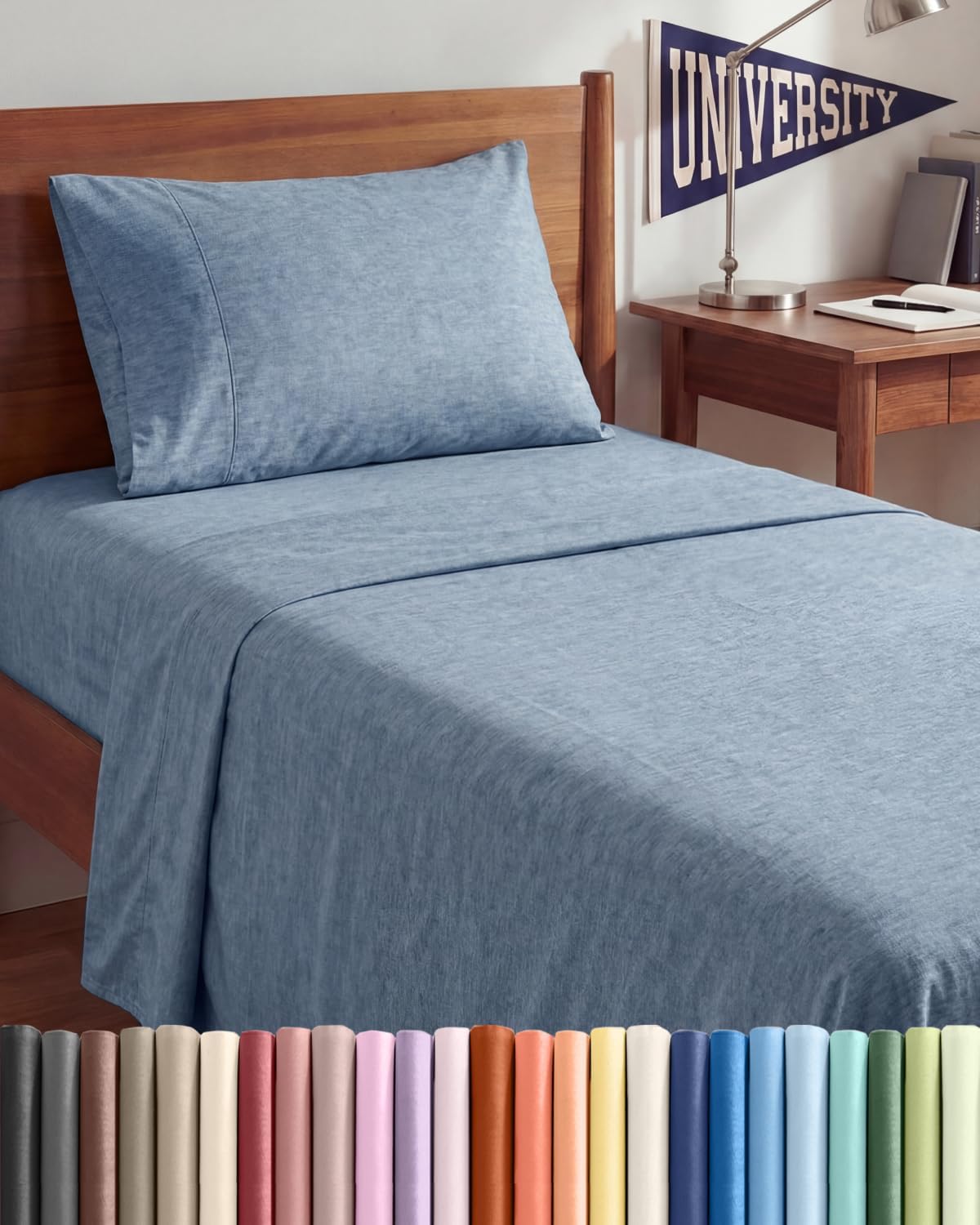 AvaMalis Comfy Breathab- Deep Pockets, Easy-Fit, Extra Soft and Wrinkle Free Sheets - White Oeko-Tex Bed Sheet Set