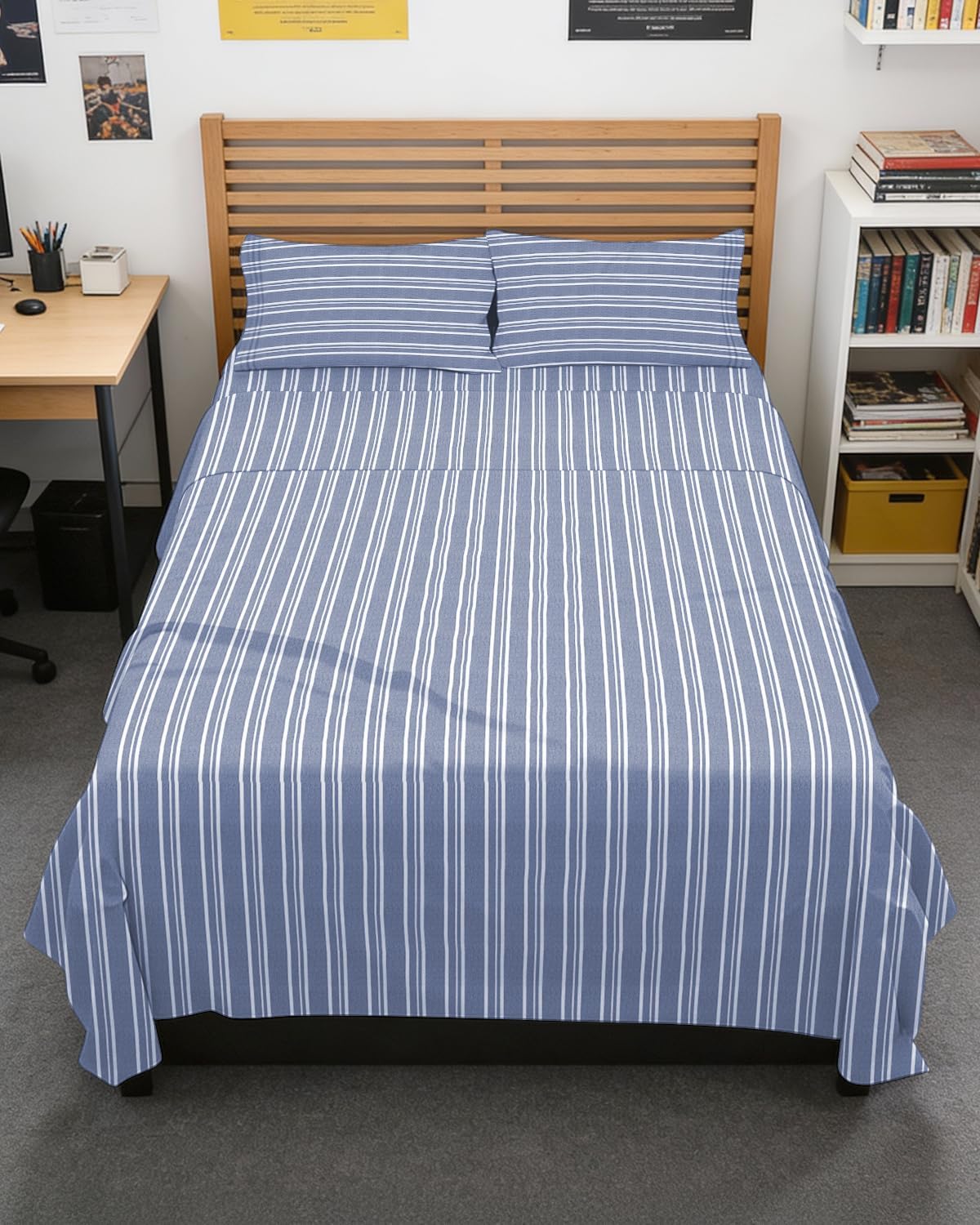 AvaMalis Comfy Breathab- Deep Pockets, Easy-Fit, Extra Soft and Wrinkle Free Sheets - White Oeko-Tex Bed Sheet Set
