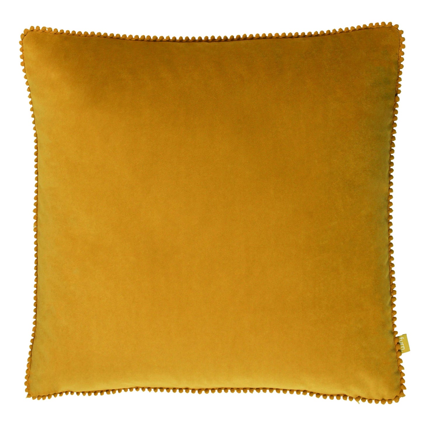 AvaMalis Cosmo Velvet Cushion Ochre decorative throw pillow