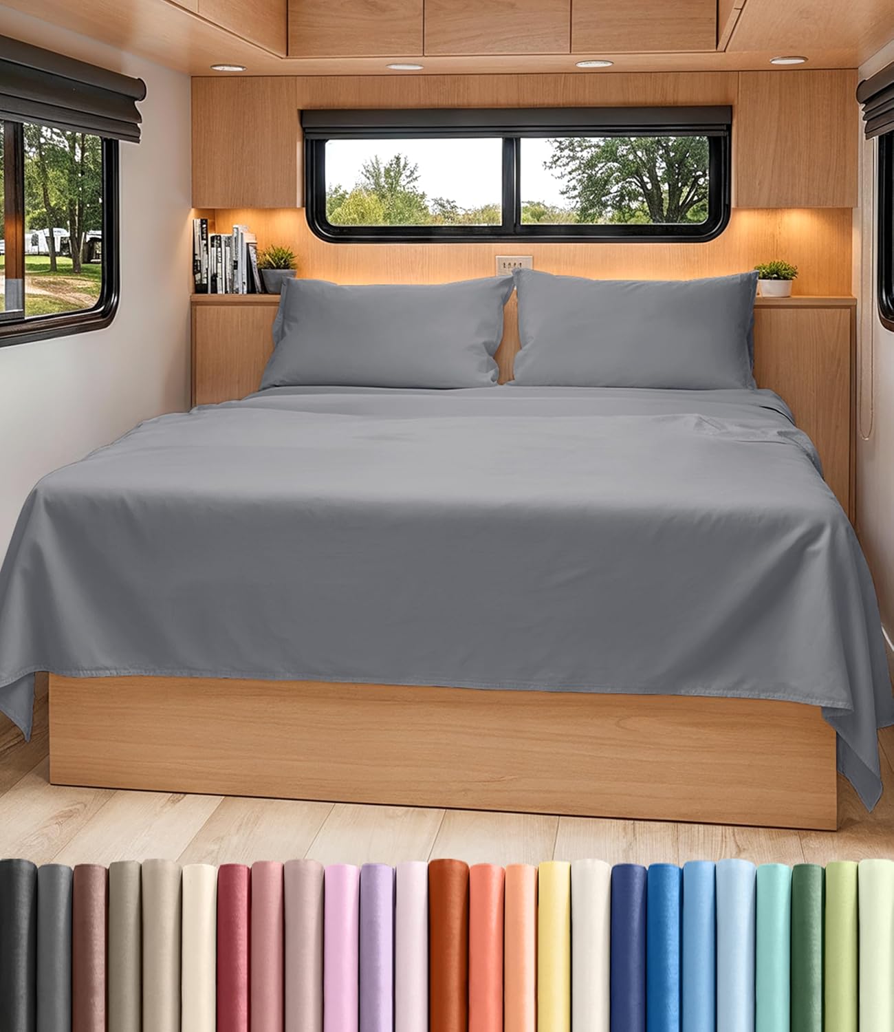 AvaMalis Comfy Breathab- Deep Pockets, Easy-Fit, Extra Soft and Wrinkle Free Sheets - White Oeko-Tex Bed Sheet Set