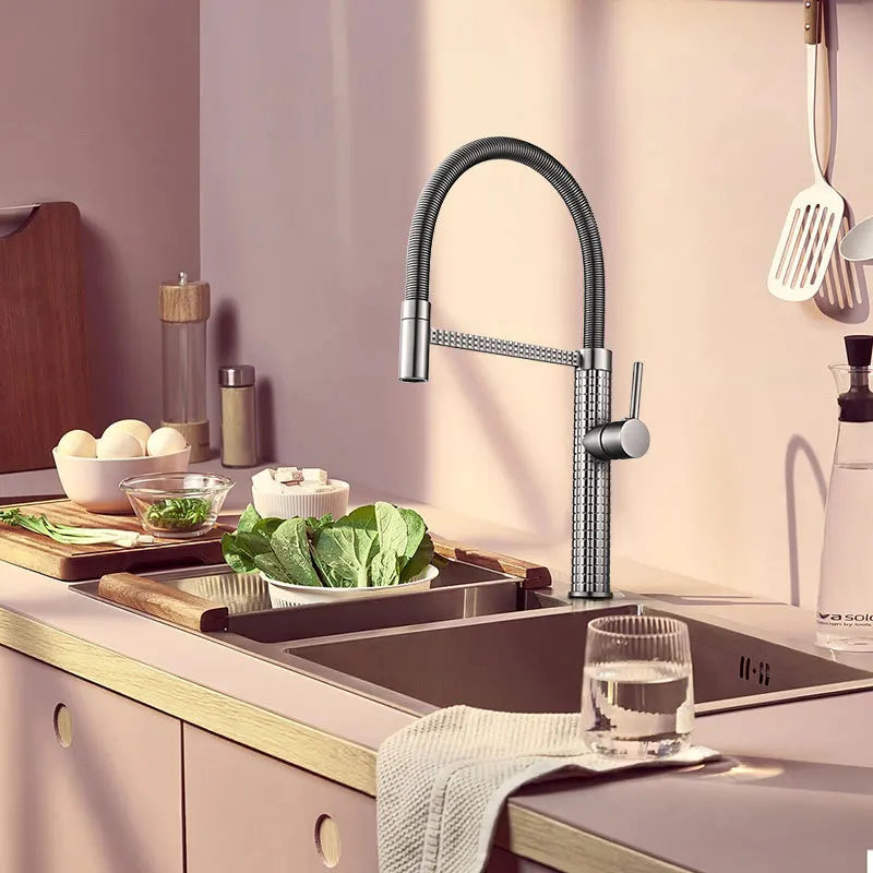 AvaMalis Pull Down Kitchen Faucet B0BG277MPC/Brushed Kitchen Faucet