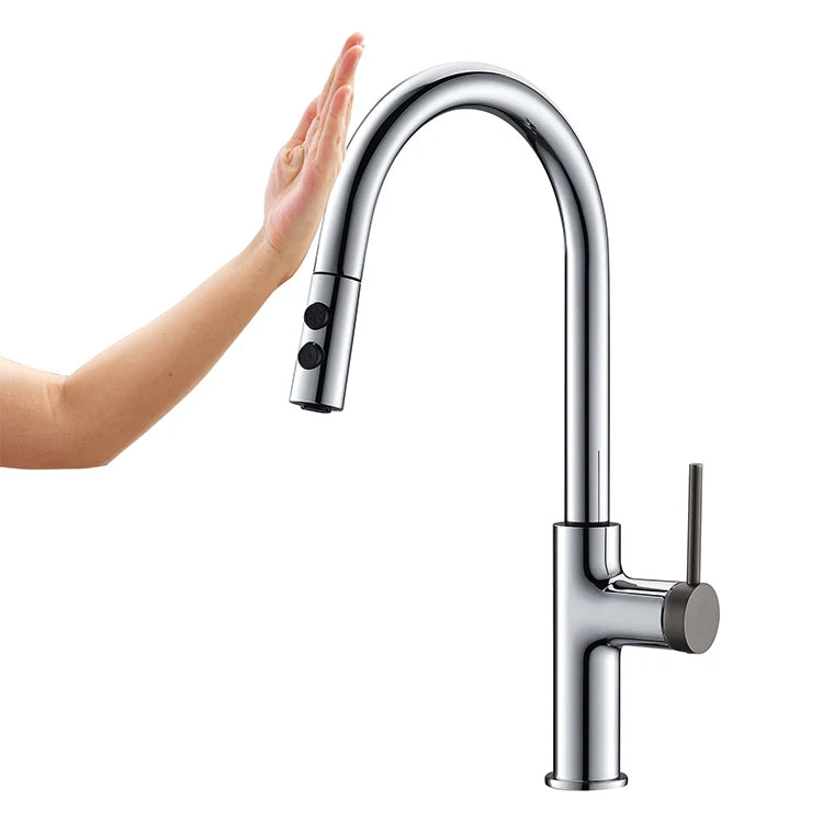AvaMalis A|M Aquae High Quality Smart Kitchen Tap Rotatable Pull Down Kitchen Faucet Sensor Touch Kitchen Faucet