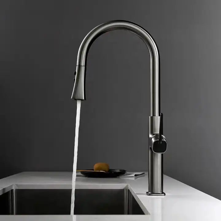 A|M Aquae Gourmet Pull Down Kitchen Sink Faucets 