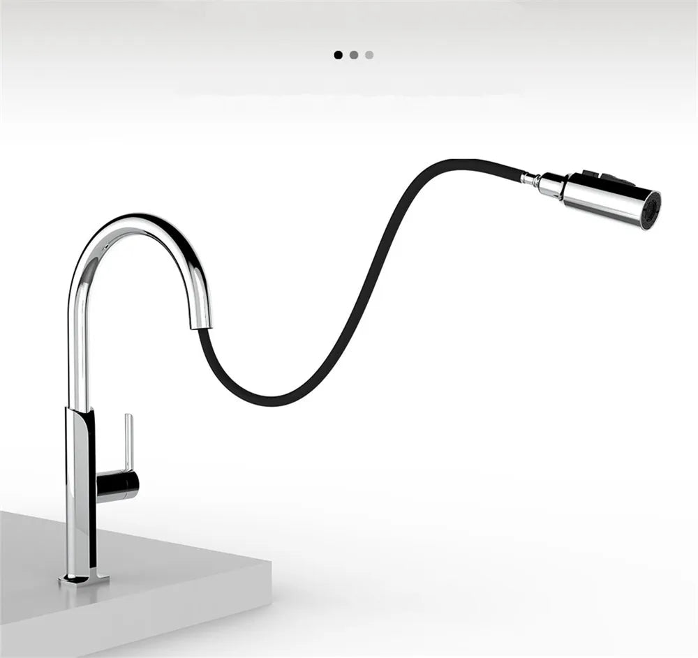 AvaMalis A|M Aquae Brushed Gold Pull Out Kitchen Faucet stainless steel Sink Faucet Mixer Tap 360 degree rotation torneira cozinha mixer taps Kitchen Tap